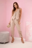 Vest + pants set camel