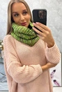 KN16 Moteriškas šniūrelis su snapeliu, žalias neoninis
