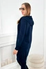 Hooded sweatshirt with hood navy blue