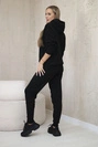 Komplet sweterkowy Bluza + Spodnie czarny
