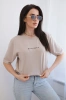 Cotton blouse Minimal light beige