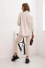 Ladies' set Punto elegant blazer and trousers beige