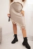 Women's viscose skirt with lace and asymmetrical hem fango