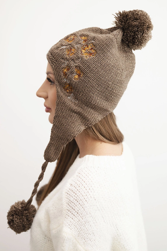 Women's long eared cap Emma K343 jeans