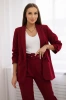 Elegant set of jackets and trousers burgundy