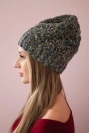 Cap with fleece Roksana K209 jeans + yellow