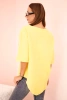Women's muslin shirt with a button yellow