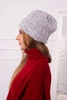 Čapica s fleece Edyta K298 sivá