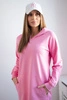Hooded dress light pink
