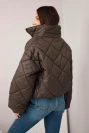 Damen Steppjacke mit weitem Ärmel braun