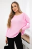 Crew neck sweater candy pink