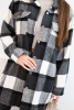 Women's checkered shirt graphite