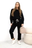 Buttery fabric set sweatshirt + pants black
