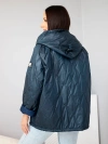 Women's quilted jacket with a hood white