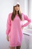 Hooded dress light pink