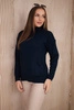 Sweater high neck navy blue