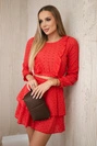 Boho raudona suknelė