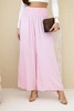 Women's viscose pants with an elastic waistband light pink