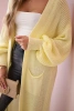 Sweater long cardigan yellow