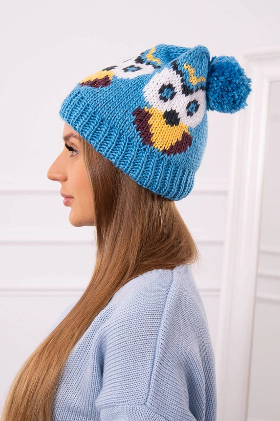 Moteriška kepurė Owl K340 turquoise