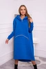 Isoliertes Kleid mit Kapuze kornblumenblau