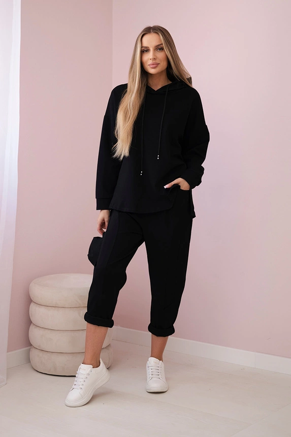 Souprava Punto Milano Winter Hoodie + kalhot černý