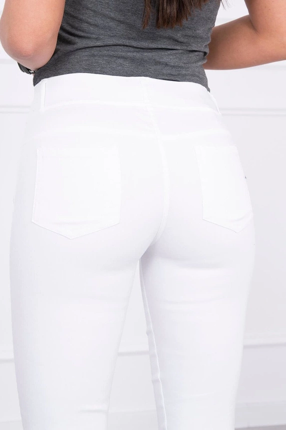 Colorful jeans white