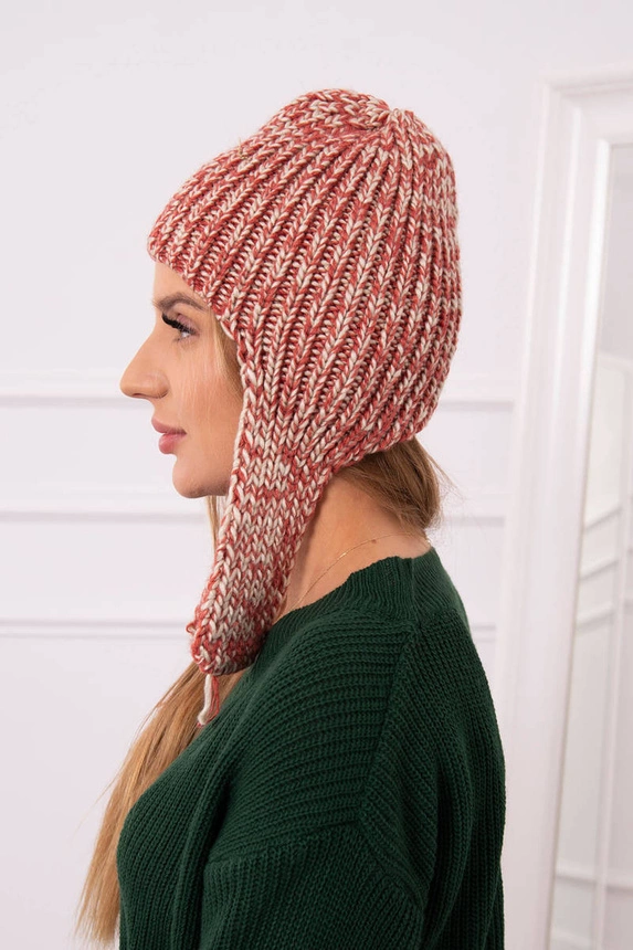 Women's long eared cap Jana K314 foxy+ecru