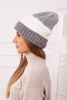 Cap with fleece Bojana K265 grey+white
