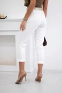 Punto trousers with belt ecru