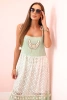 Women's boho dress with straps mint