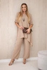 Set of blouse + pants with pendant cappuccino