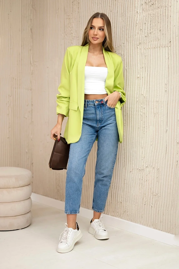 Blazer mit Aufschlägen elegant kiwi