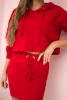 Bluse und Rock Set rot