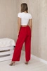 Hose mit weitem Bein rot