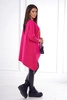Oversize-Bluse mit Regenbogen-Lippendruck fuchsia