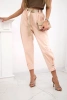 Summer Punto trousers with leg closure apricot