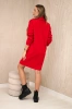 Kleid mit Krawatte rot