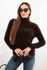 Damenpullover Alpaka mit Rollkragen braun