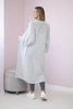 Sweater long cardigan light grey