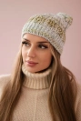 Čapica s fleece Melisa K241 mäta+oliva