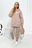 Isolierset mit Kapuzensweatshirt dunkelbeige