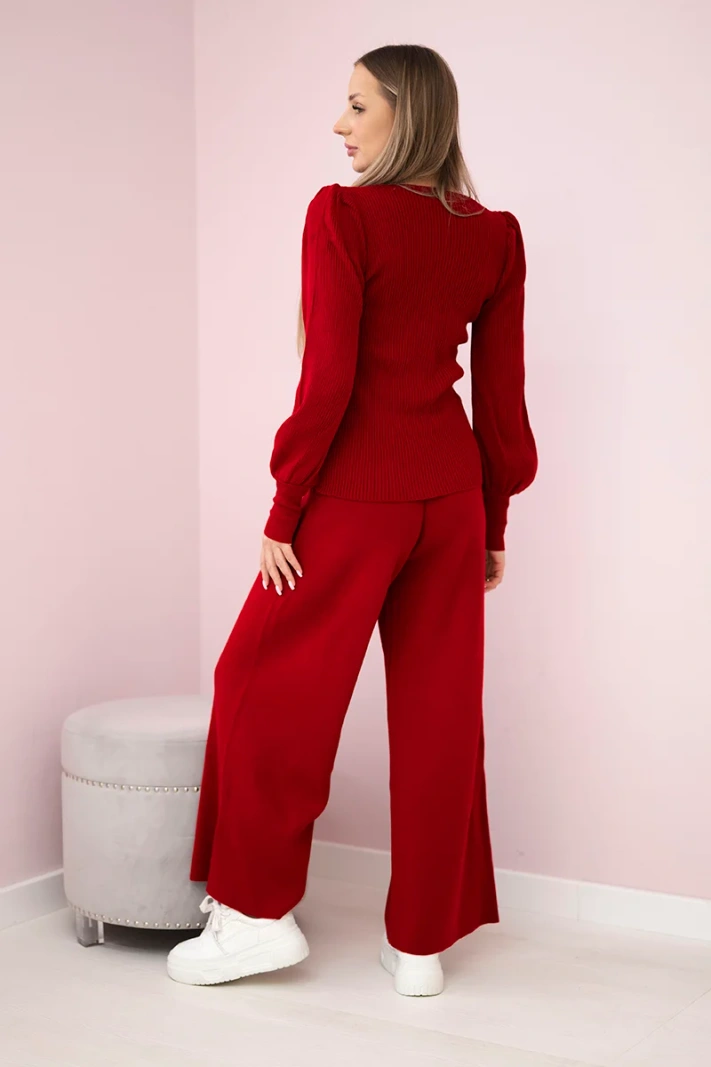 Pullover-Set rot