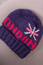 Dámska čiapka London K385 tmavo fialová