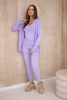 3-piece sweater set purple