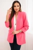 Elegant jacket with lapels pink