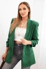 Elegantná bunda s chlopňami zelená