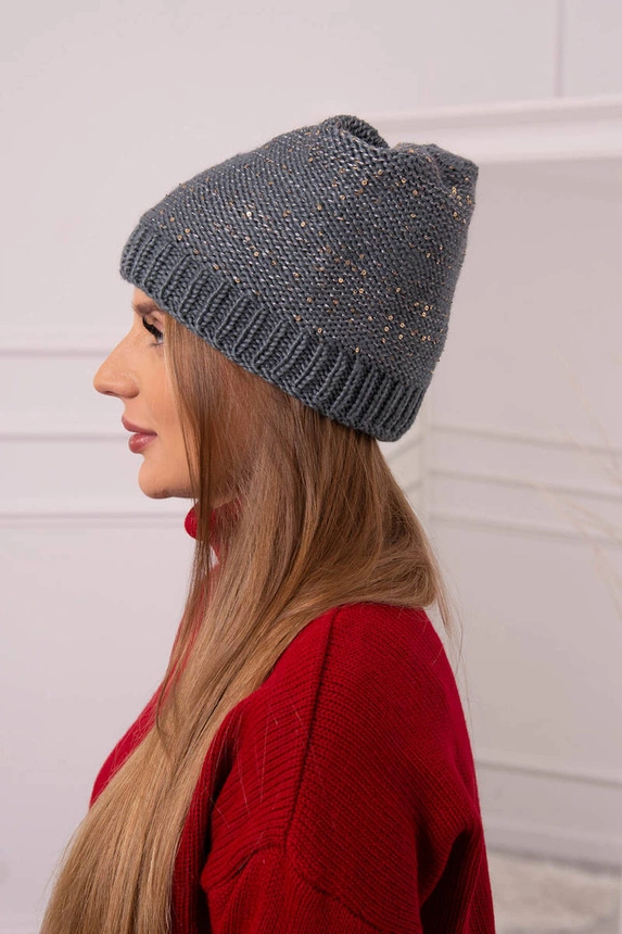 Women's cap Amira K359 dark grey