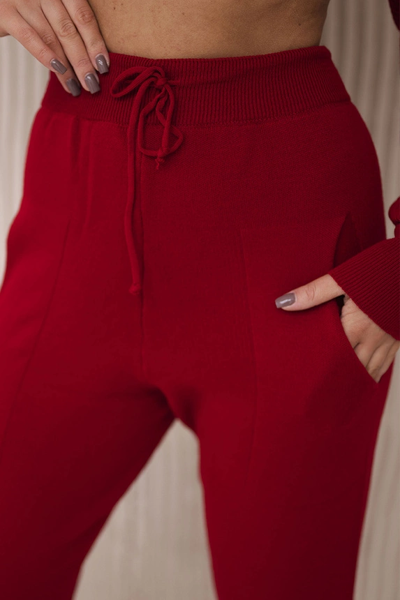 Zweiteiliges Pullover-Set rot