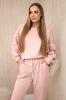 Viscose set sweatshirt + pants powder pink